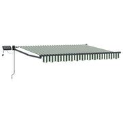 Luifel 3 x 2,5 m groen wit met LED