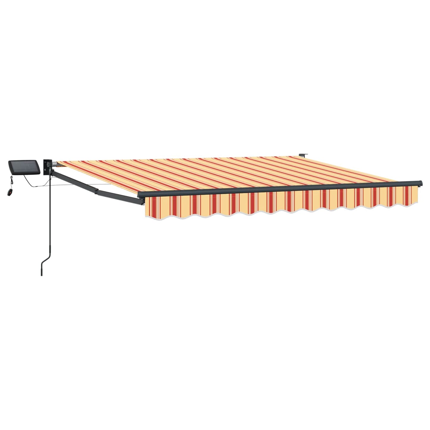 Handbediende luifel met LED's Multikleur 3,5 x 2,5 m