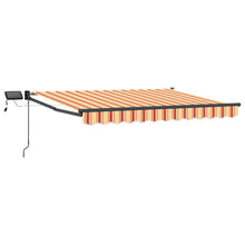 Handbediende luifel met LED's Multikleur 3,5 x 2,5 m
