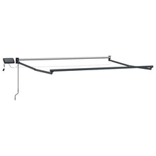 Handbediende luifel met LED's Blauw en Oranje 3,5 x 2,5 m