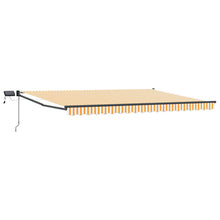 Handbediende luifel met LED's Geel en Wit 4 × 3 m
