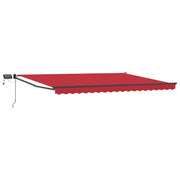 Luifel 4x3 m rood met LED