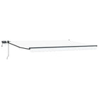 Luifel 4,5x3 m wit met LED
