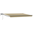 Luifel 5 x 3 m groen geel met LED