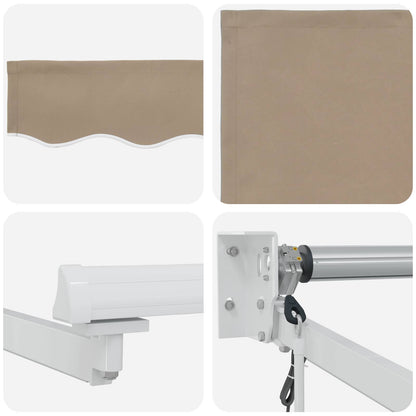 Elektrisch Uittrekbaar Zonnescherm Beige 3,5 x 2 m