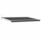Electric Retractable Awning Anthracite 4 x 2 m