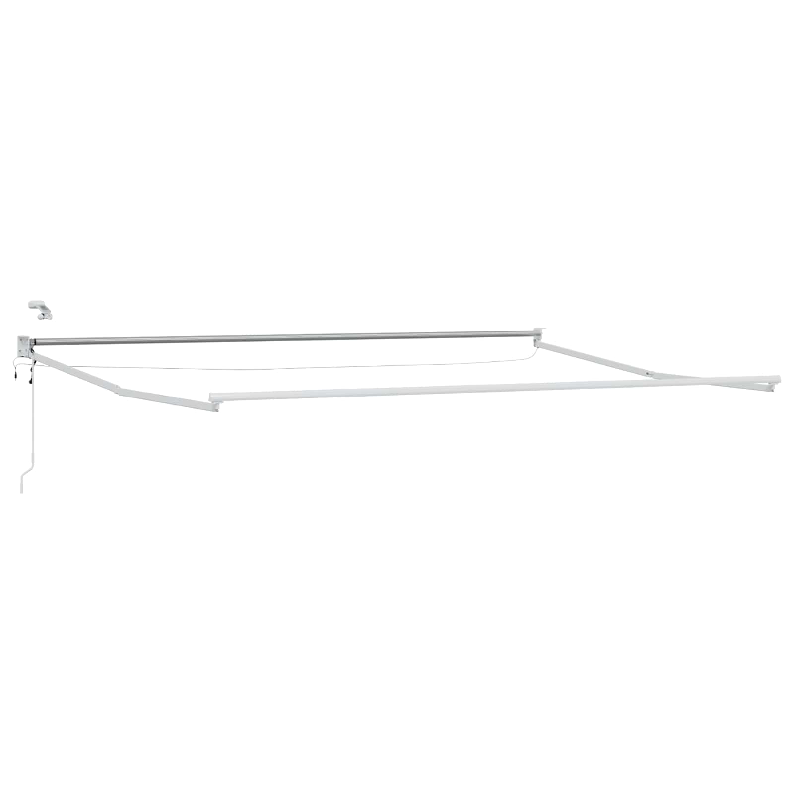 Elektrisch zonnescherm met Bordeaux Rood 4 x 2 m Aluminium