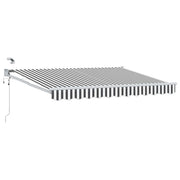 Elektrisch zonnescherm 3x2.5 m aluminium antraciet wit