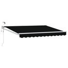 Electric Awning with Black 3 x 2.5 m Aluminium