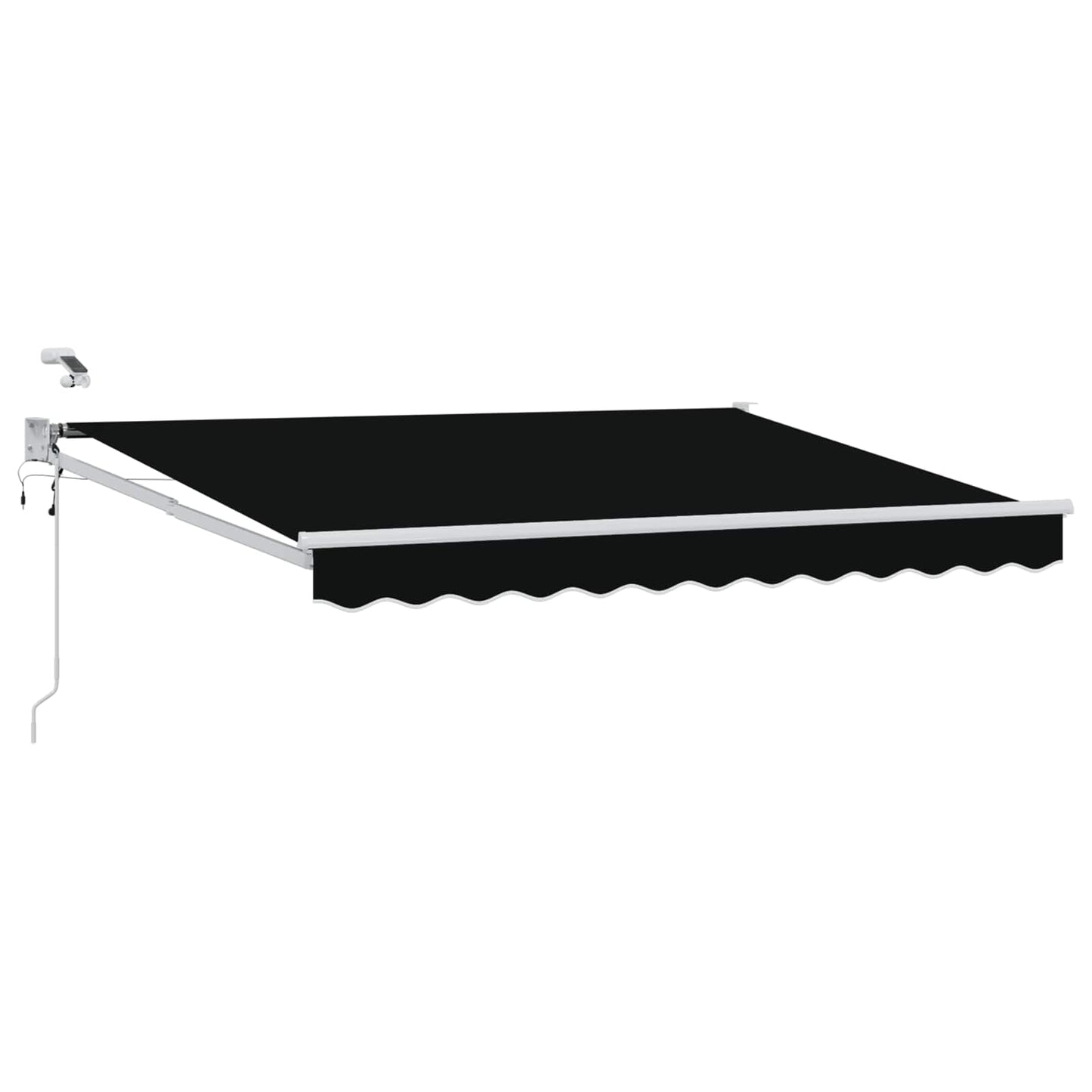 Elektrisch zonnescherm met Zwart 3 x 2,5 m Aluminium