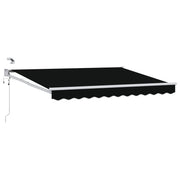 Elektrisch zonnescherm 3 x 2,5 m aluminium zwart