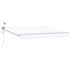 Elektrisch zonnescherm 3 x 2,5 m wit aluminium