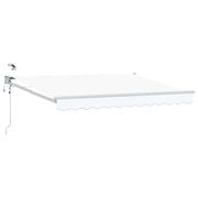 Elektrisch zonnescherm 3 x 2,5 m wit aluminium
