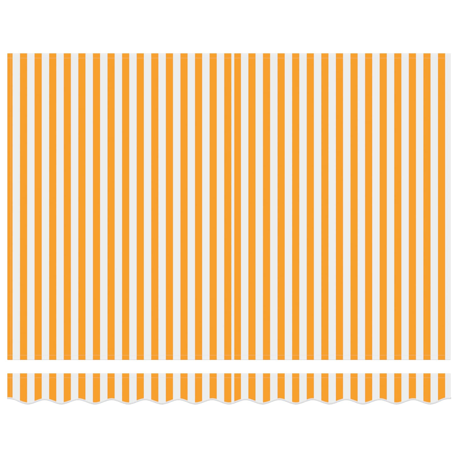 Elektrisch zonnescherm met Oranje en Wit 3,5 x 2,5 m Aluminium