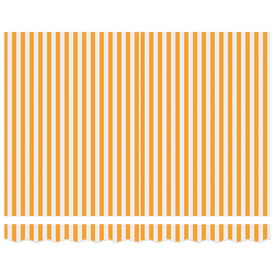 Elektrisch zonnescherm met Oranje en Wit 3,5 x 2,5 m Aluminium