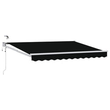 Elektrisch zonnescherm met Zwart 3,5 x 2,5 m Aluminium