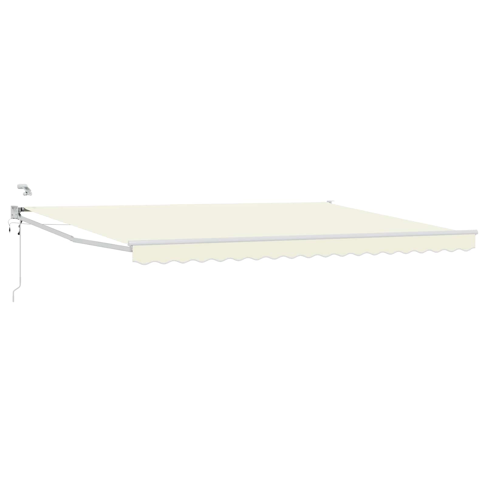 Elektrisch zonnescherm met Crème 4 × 3 m Aluminium