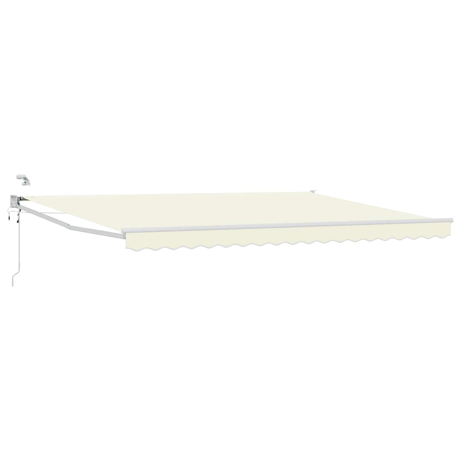 Elektrisch zonnescherm met Crème 4 × 3 m Aluminium