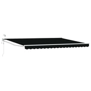 Elektrisch zonnescherm 4x3 m aluminium zwart
