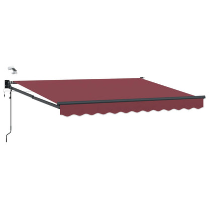 Elektrisch Uittrekbaar Zonnescherm Bordeaux Rood 3 x 2 m