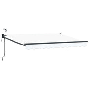 Elektrisch zonnescherm 3,5 x 2 m wit