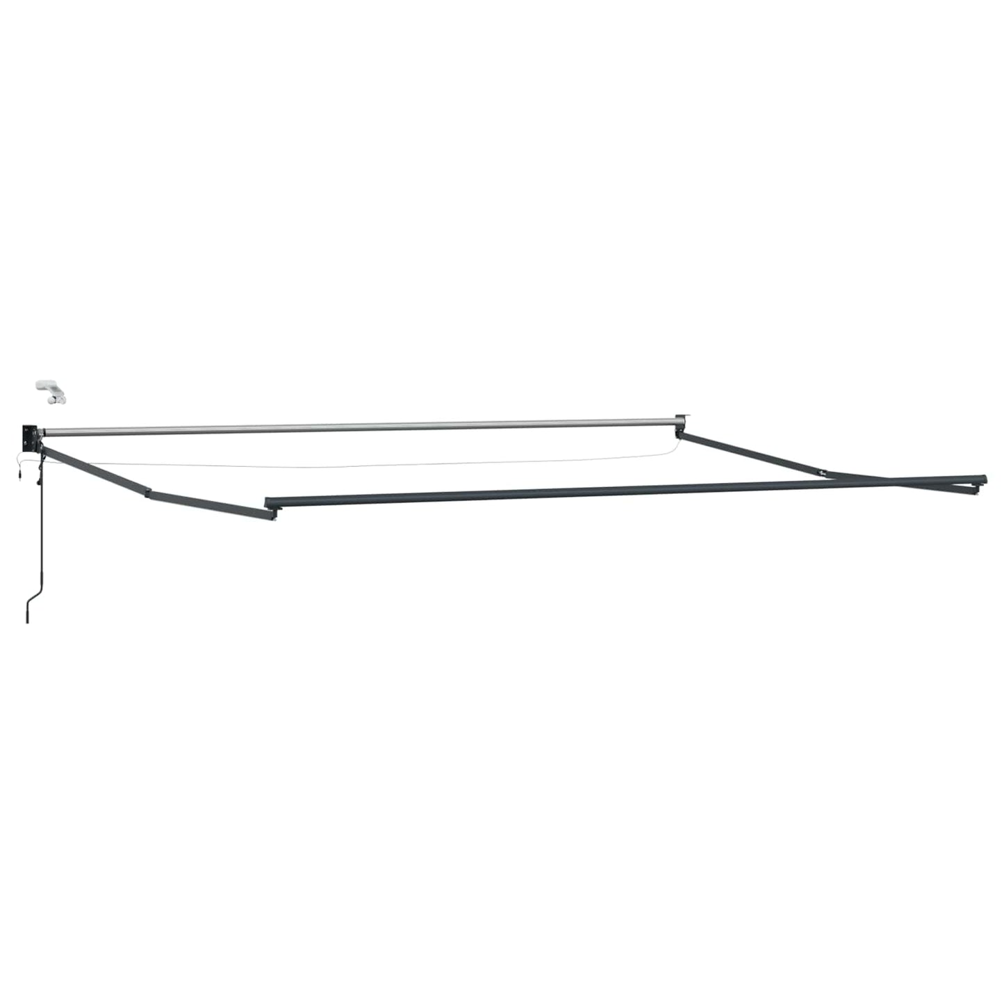 Elektrisch zonnescherm met Bordeaux Rood 4 x 2 m Aluminium