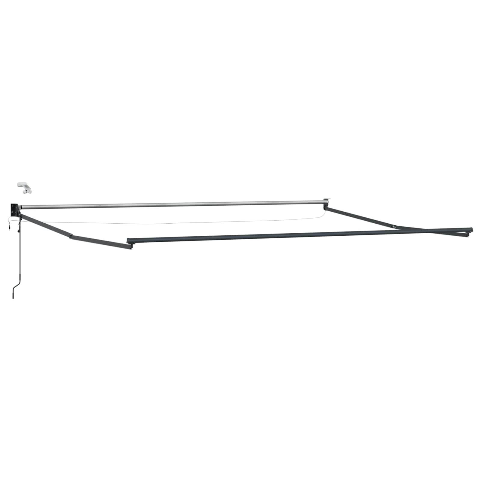 Elektrisch zonnescherm met Bordeaux Rood 4 x 2 m Aluminium