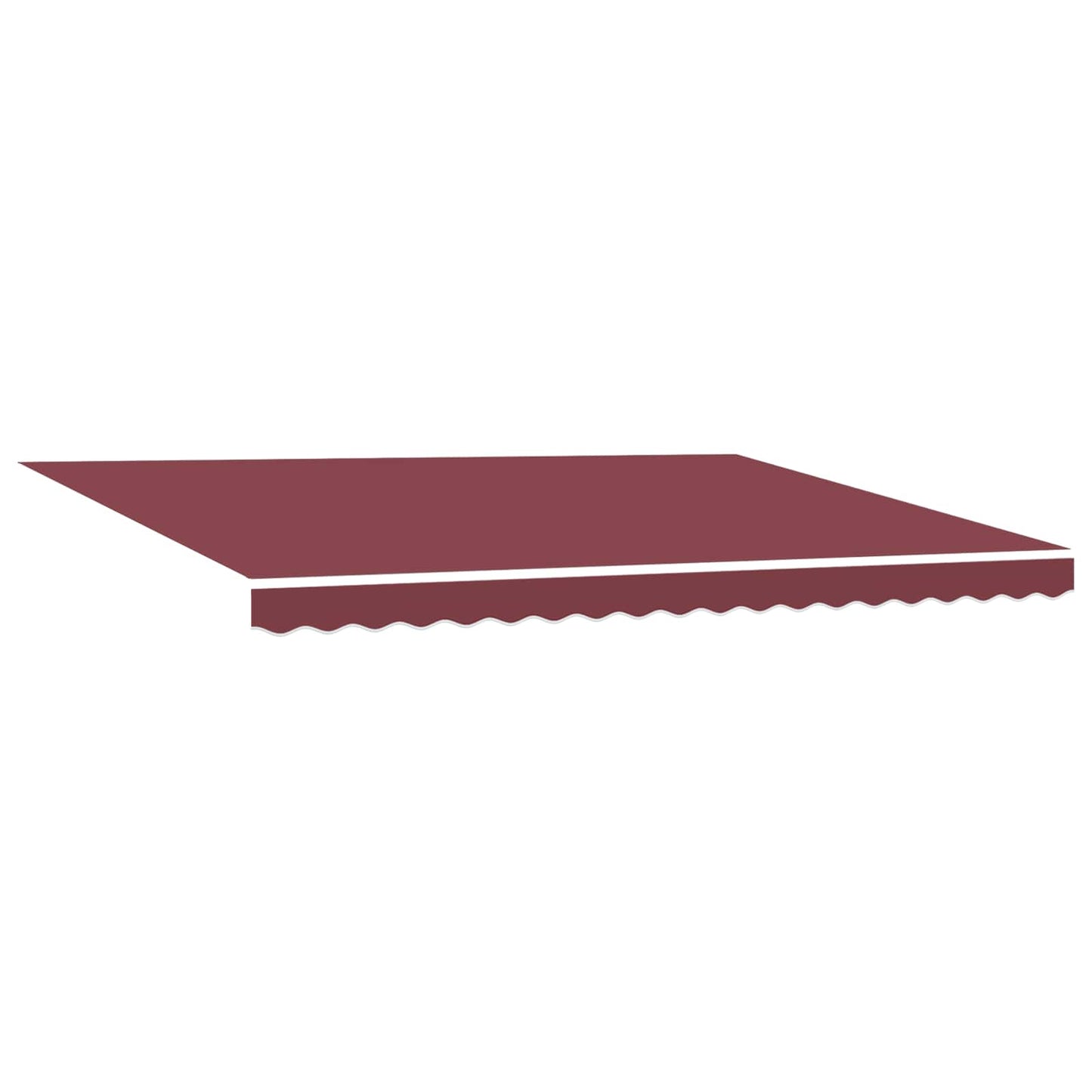 Elektrisch zonnescherm met Bordeaux Rood 4 x 2 m Aluminium