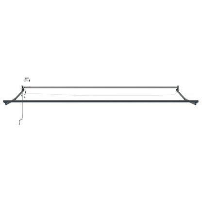 Elektrisch zonnescherm met Bordeaux Rood 4 x 2 m Aluminium