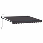 Elektrisch zonnescherm 3 x 2,5 m antraciet aluminium