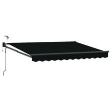 Elektrisch zonnescherm met Zwart 3 x 2,5 m Aluminium