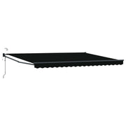Elektrisch zonnescherm 4x3 m aluminium zwart