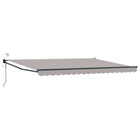Electric Retractable Awning Light Grey 4.5 × 3 m