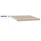 Electric Retractable Awning Beige 3.5 x 2 m