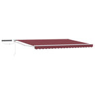 Elektrisch zonnescherm 4 x 2 m aluminium bordeaux rood