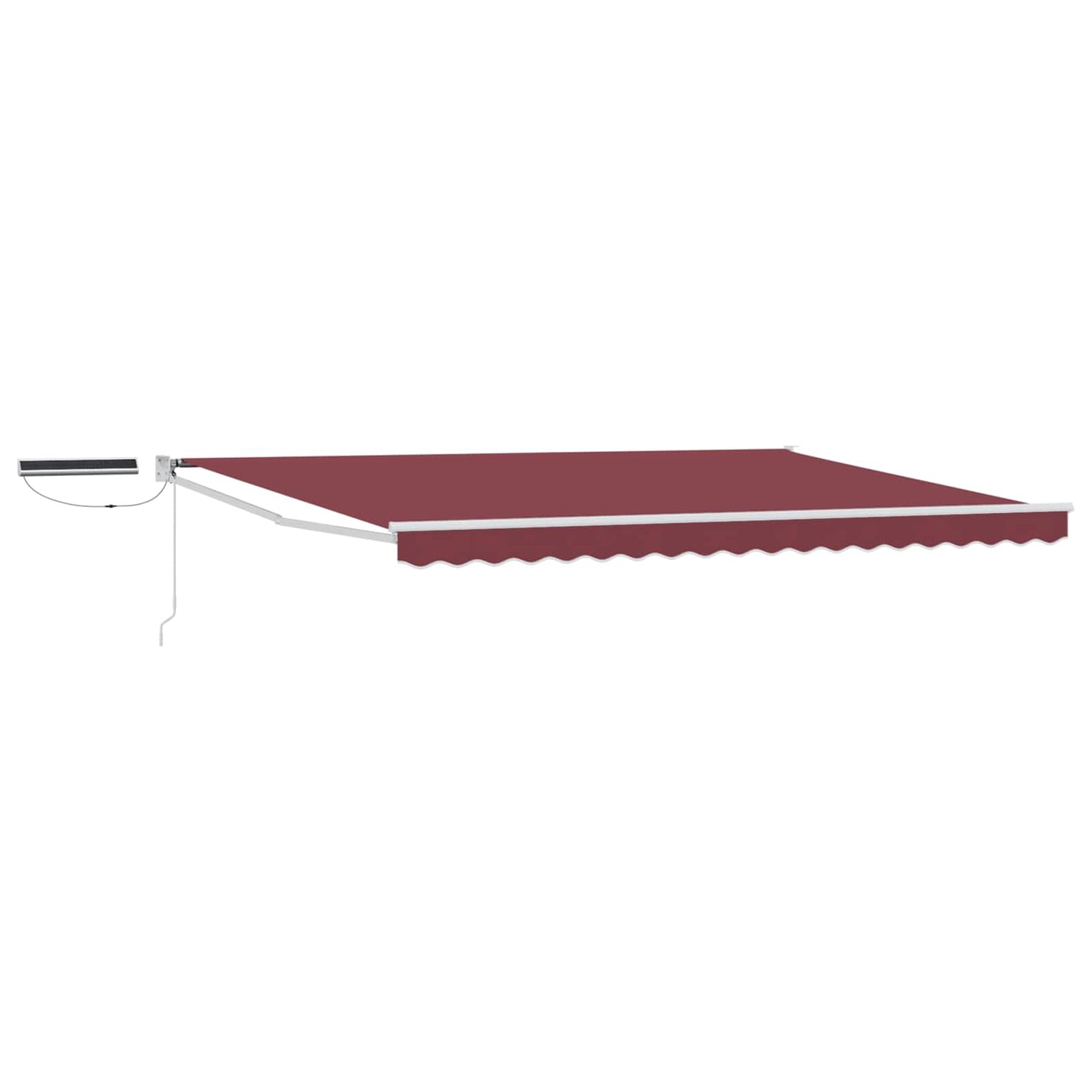 Elektrisch zonnescherm Bordeaux Rood 4 x 2 m Aluminium