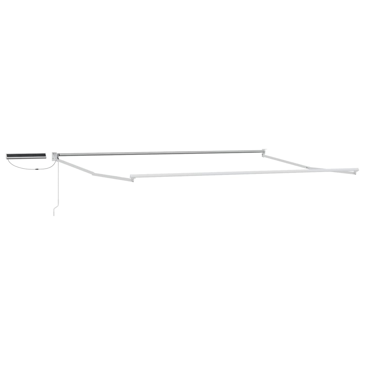 Elektrisch zonnescherm Bordeaux Rood 4 x 2 m Aluminium