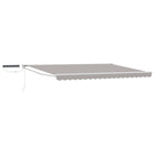 Electric Retractable Awning Light Grey 4 x 2 m
