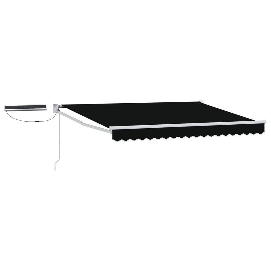 Elektrisch zonnescherm Zwart 3 x 2,5 m Aluminium
