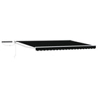 Electric Awning Black 4 x 3 m Aluminum