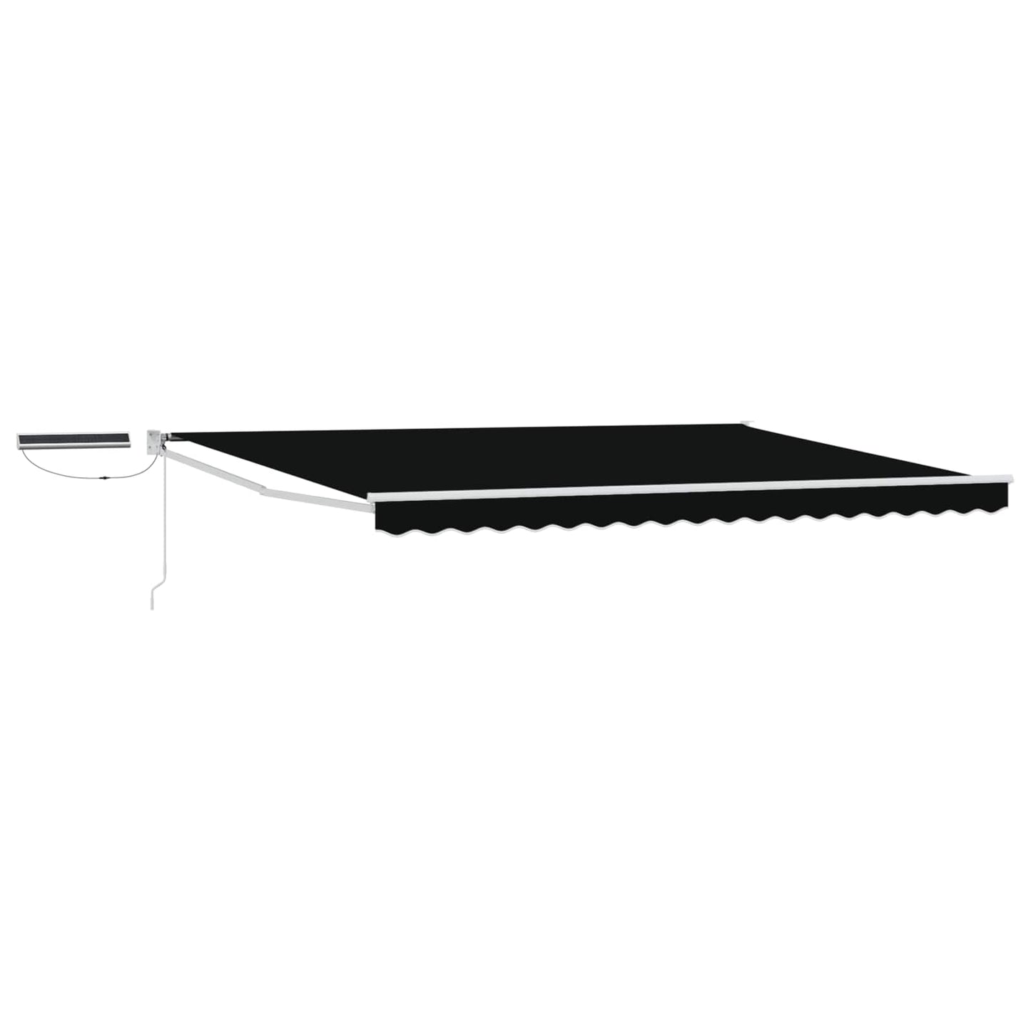 Elektrisch zonnescherm Zwart 4 × 3 m Aluminium
