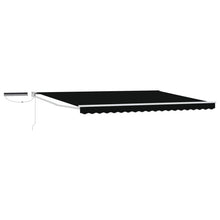 Elektrisch zonnescherm Zwart 4 × 3 m Aluminium