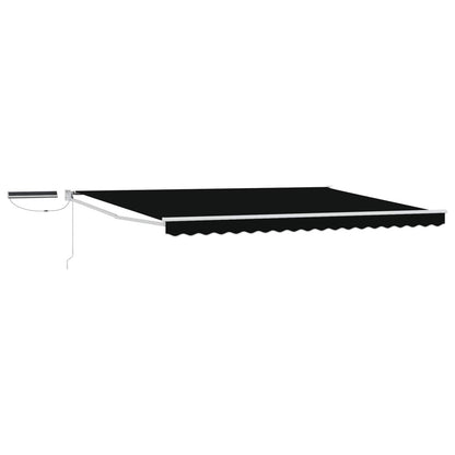 Elektrisch zonnescherm Zwart 4 × 3 m Aluminium
