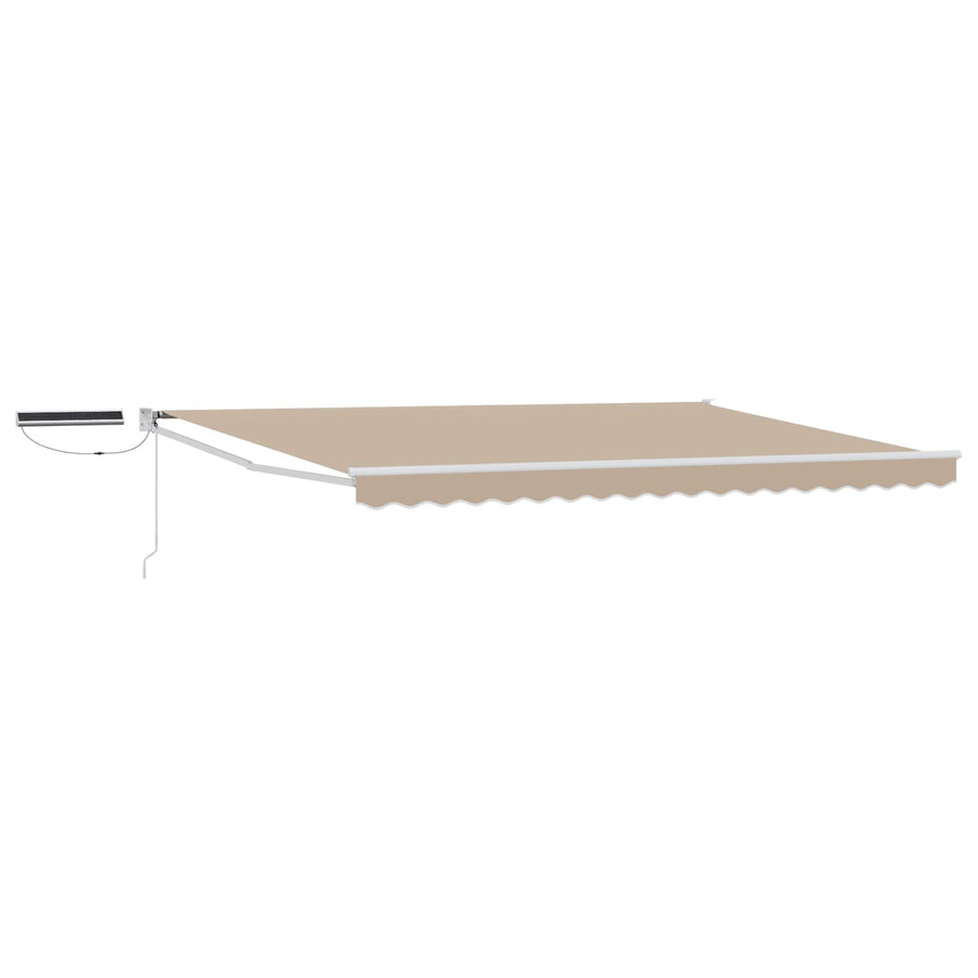 Elektrisch Uittrekbaar Zonnescherm Beige 4 × 3 m