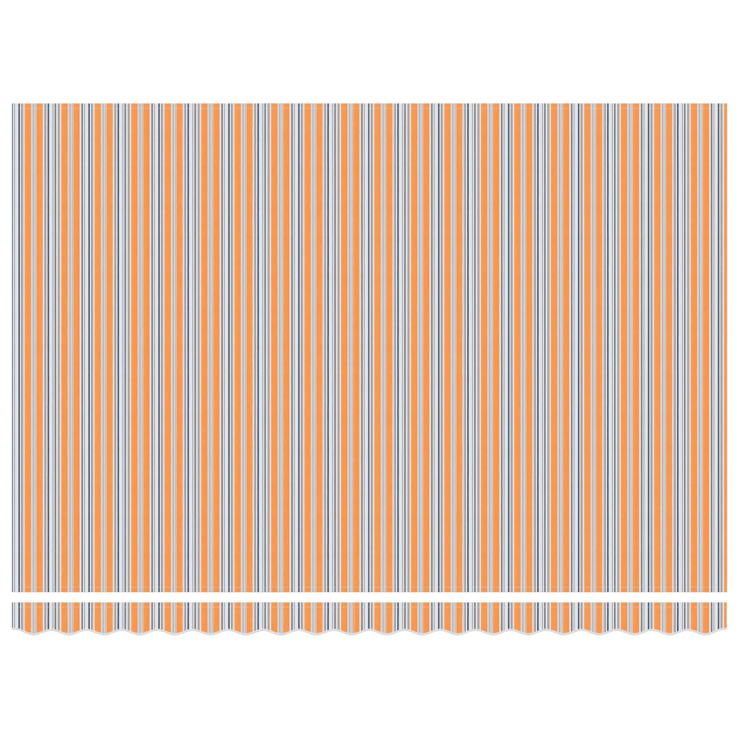 Elektrisch Uittrekbaar Zonnescherm Blauw en Oranje 4,5 × 3 m