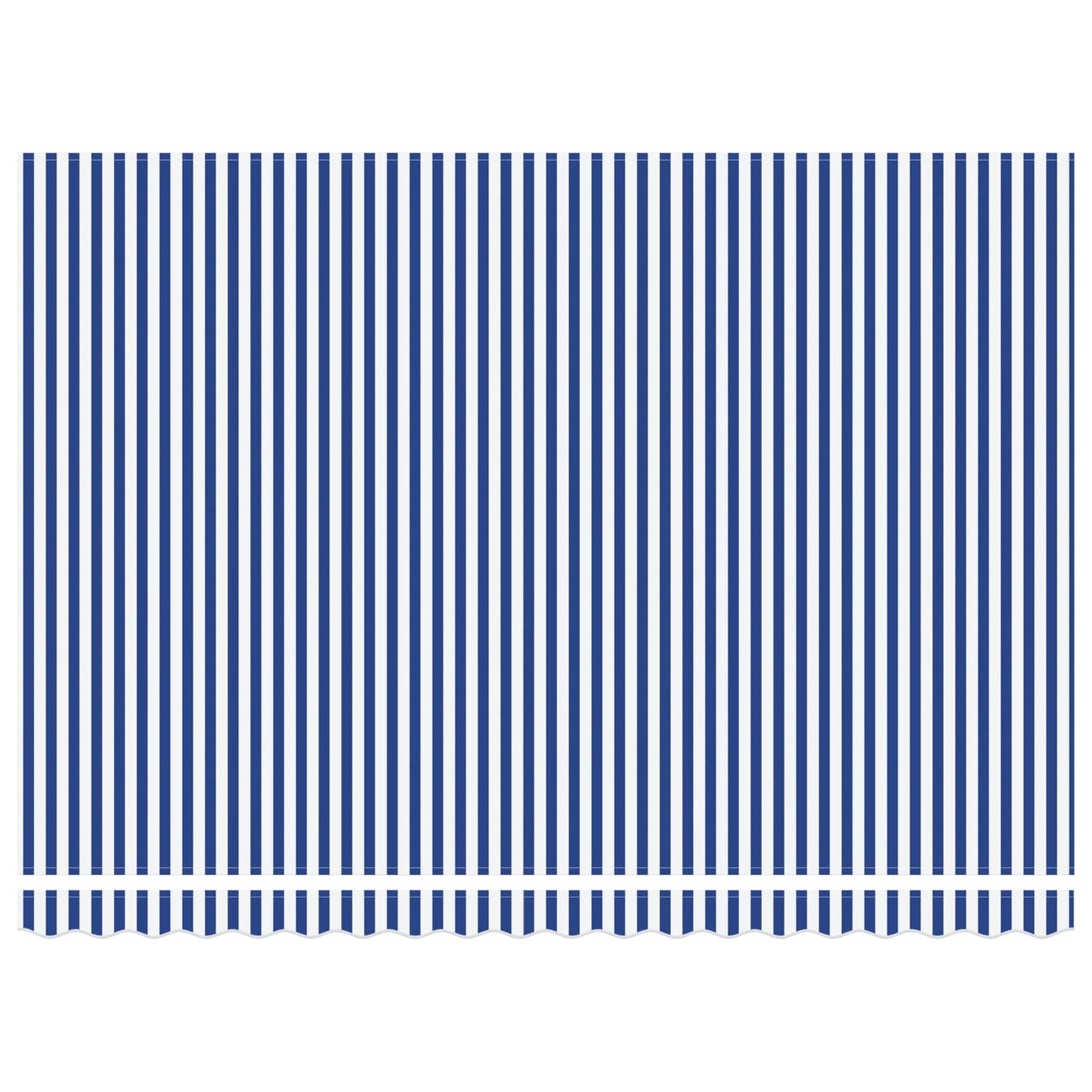 Elektrisch zonnescherm Blauw en Wit 5 x 3 m Aluminium