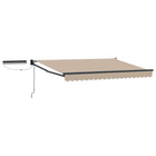 Electric Retractable Awning Beige 3.5 x 2 m