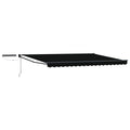 Electric Retractable Awning Black 4 x 3 m