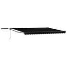 Electric Retractable Awning Black 4 x 3 m