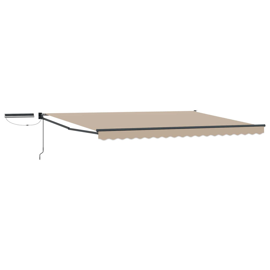 Elektrisch Uittrekbaar Zonnescherm Beige 4 × 3 m